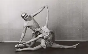 Dance, Ballet - two dancers demonstrating lifts and poses