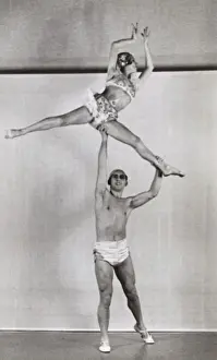 Dance, Ballet - two dancers demonstrating lifts and poses