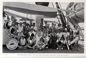 Dance Band on cruise liner, Empress of Australia