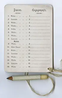Dance card