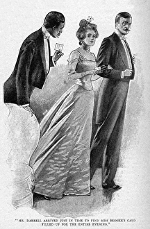 Images Dated 22nd September 2017: Dance card filled at a ball