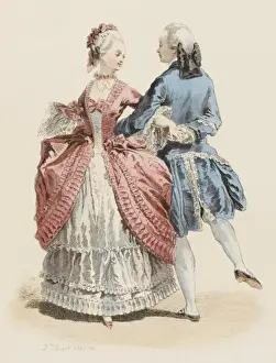 1763 Prints: Dance at French Court