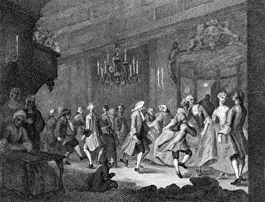 1745 Prints: DANCE AT HOME 1745