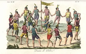 Nation Prints: Dance of the indigenous people of Chile
