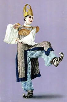 Korean Prints: Dance of Korean King by Sai Shoki