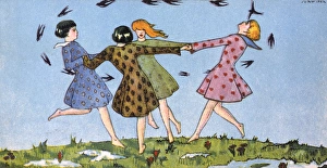 Images Dated 12th June 2017: Dance in a Meadow