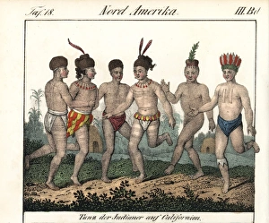 Charcoal Gallery: Dance of the Ohlone people in feathers and bodypaint