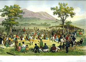 Vaillant Prints: Dance In The Sandwich Isles, Hawaii