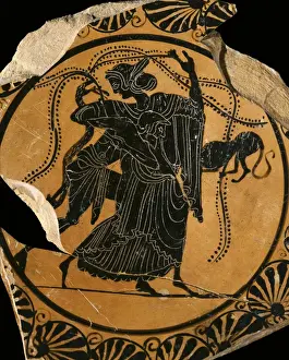 Julia Prints: Dance scene. 6th c. BC. Kylix with black figures