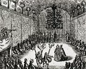 Matthias Gallery: Dance with torches at the coronation of Matthias I of Hungar
