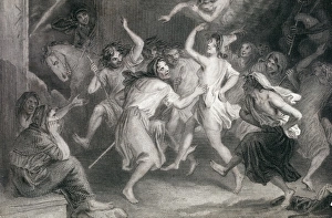 Halloween Gallery: Dance of the witches. Romanticism. Etching