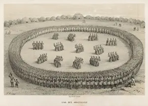 Zulus Prints: Dance of Zulus, 1840