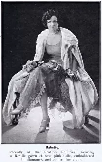 Galleries Gallery: The dancer Babette wearing a gown by Reville, 1924