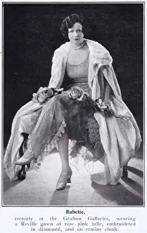 The dancer Babette wearing a gown by Reville, 1924
