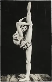 Feats Prints: Dancer & Contortionist performing vertical splits