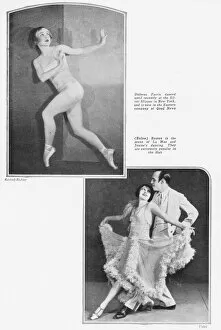 The dancer Dolores Farris and the dancing team