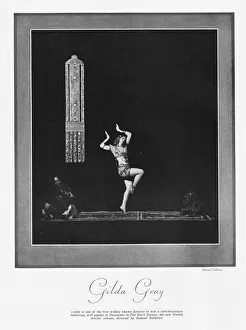 Vaudeville Prints: The dancer Gilda Gray who will appear in the film