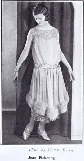 Worth Prints: The dancer Joan Pickering wearing a gown by Worth, 1924