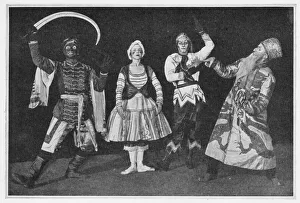 The dancer Nikitina in Zephyr and Flora, a Diaghileff