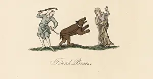 Dancer and trained bear, 10th century