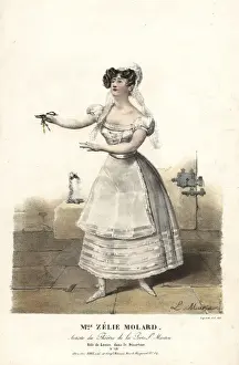 Dancer Zelie Molard as Louise in Le Deserteur, 1824