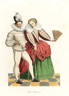 Dancers at the court of King Henry III of France, 16th century