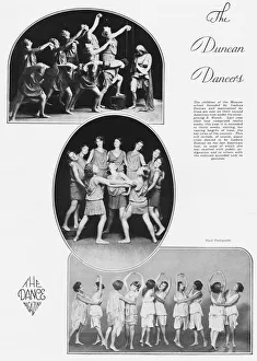 Duncan Gallery: The dancers from the Isadora Duncan Moscow school of dancing