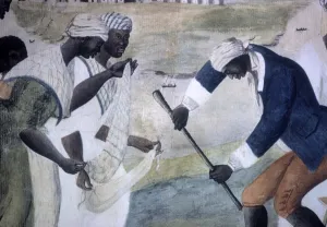 Slavery Prints: Dancers Detail from The Old Plantation