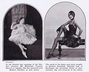 Mikhail Collection: Two dancers: Virginia Marvin - left - and Barbara
