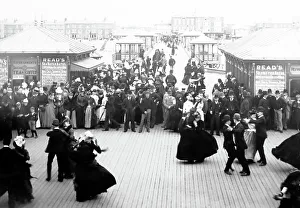 Dancing on Blackpool Pier - early 1900s