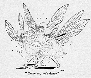 Lively Prints: Dancing fairies