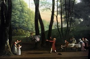 Bourgeoisie Collection: The Dancing Glade at Sorgenfri, North of Copenhagen, 1800, b