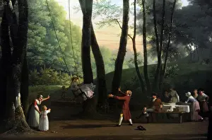 Nanny Prints: The Dancing Glade at Sorgenfri, North of Copenhagen, 1800, b
