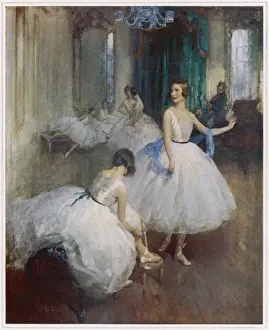 Ballerinas Prints: The Dancing Lesson by W. E. Webster