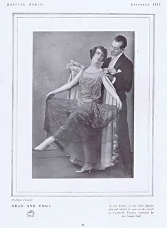 Vaudeville Prints: The dancing team of Orah and Orma, December 1923