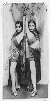 Maura Collection: The dancing Triana sisters Maura and Renee, 1929