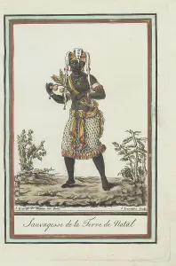 South Africa Prints: Dancing Zulu or Xhosa woman of Natal