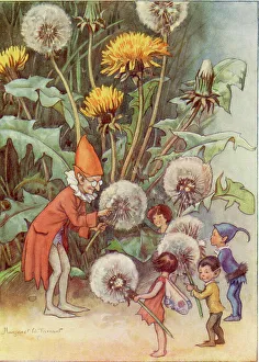 Joan Prints: Dandy Puffs by Margaret Tarrant from Joan in Flowerland