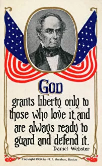 Defend Collection: Daniel Webster and quote on God granting Liberty