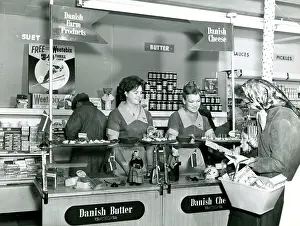 Promotion Prints: Danish food promotion counter