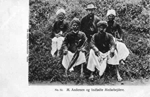 Andersen Gallery: Danish Missionary in India, M. Andersen and staff