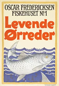Danish poster, Oscar Fredericksen Fish House