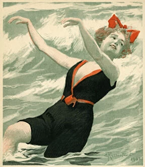 Bather Gallery: Danish Swimmer 1903