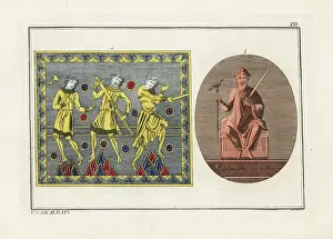 Axes Prints: Danish warriors and King Edward the Confessor
