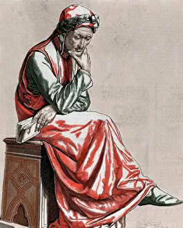 Alighieri Gallery: Dante Alighieri (1265-1321). Italian poet