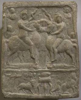 Domination Prints: The Danube horsemen. Votive tablet. Marble. 2nd-3rd