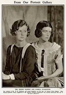 Engaged Prints: Daphne and Pamela Gladstone by Madame Yevonde