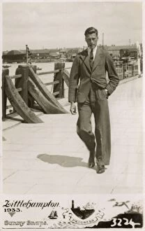 Dapper Collection: Dapper young gent on Seafront at Littlehampton - Sunny Snaps