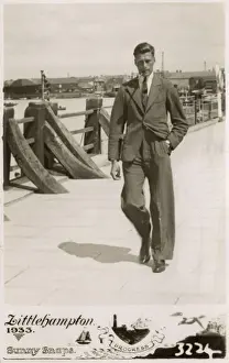 Snaps Prints: Dapper young gent on Seafront at Littlehampton - Sunny Snaps
