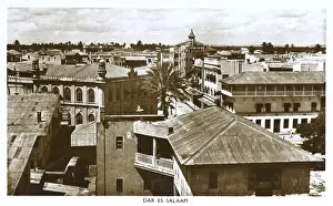 Skyline Prints: Dar es Salaam - Tanzania - View over the rooftops